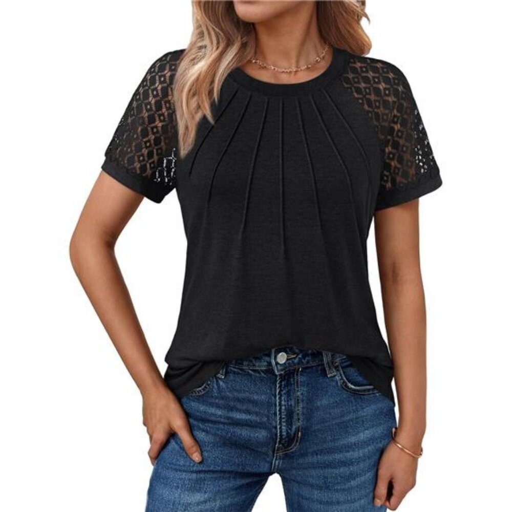 Womens Summer Tops Spring Shirts Trendy Vacation Outfits Short Sleeve